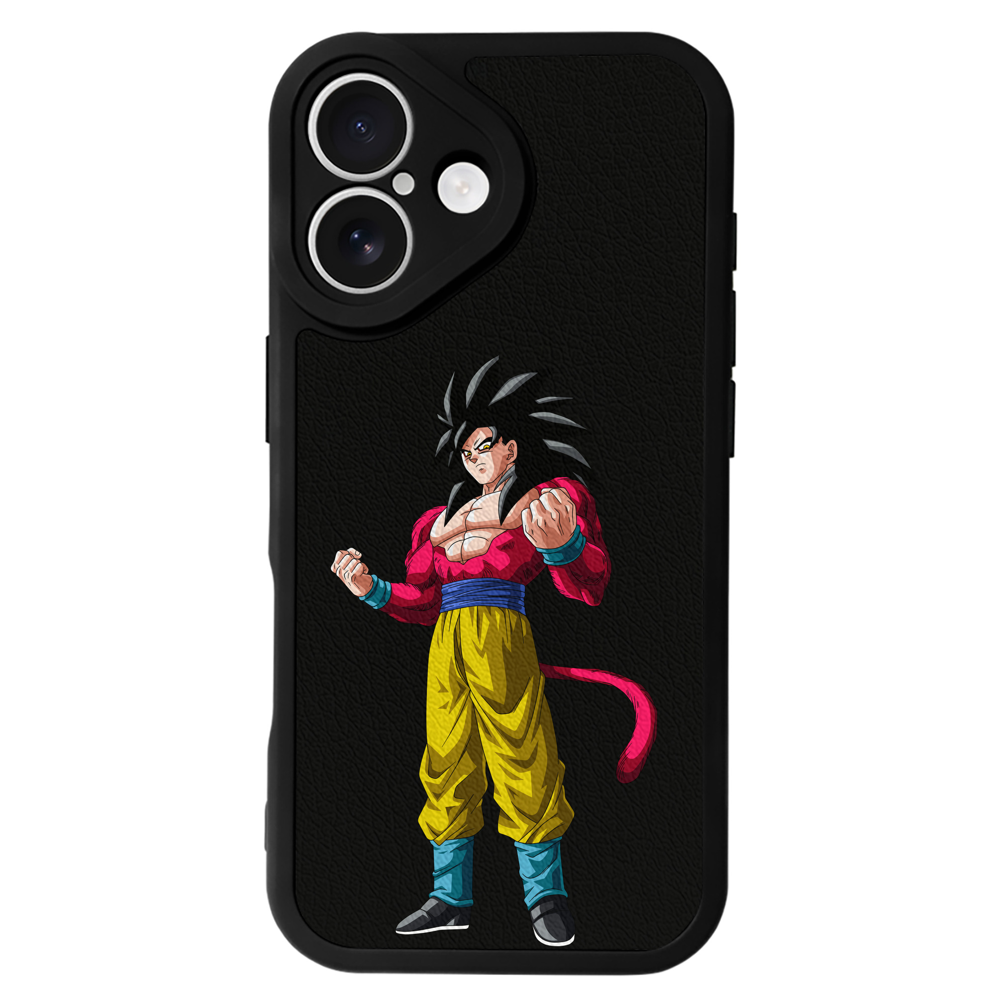 （画像用） ドラゴンボール 孫悟空（そん ごくう）Son Goku カカロット DRAGON BALL Kakarotto 【iPhone 16シリーズ対応】シリコンスマホケース（レザー調） 材質：シリコン